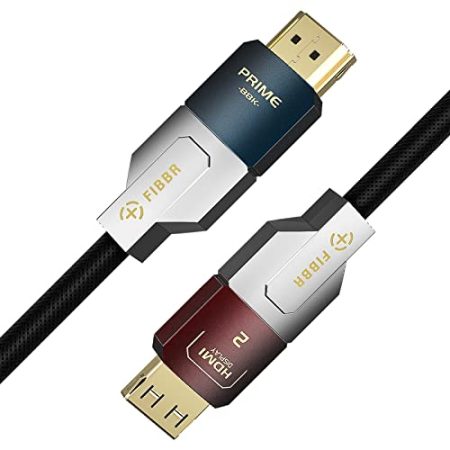 GeoHN.G 8K Glasfaser HDMI 2.1 Kabel 10M, 48Gbps High-Speed HDMI Kabel, 8K@60Hz 4K@120Hz, Dolby Vision, HDR10+, eARC, 3D, HDCP 2.2/2.3 Dolby, Kompatibel mit Monitor DVD TV Game Console Laptop