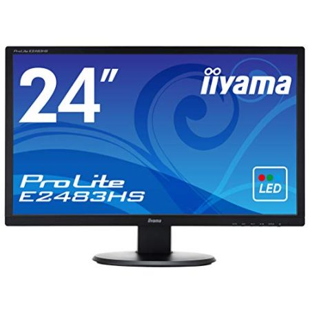 iiyama ProLite E2483HS-B1 61cm (24 Zoll) LED-Monitor Full-HD (VGA, DVI, HDMI) schwarz