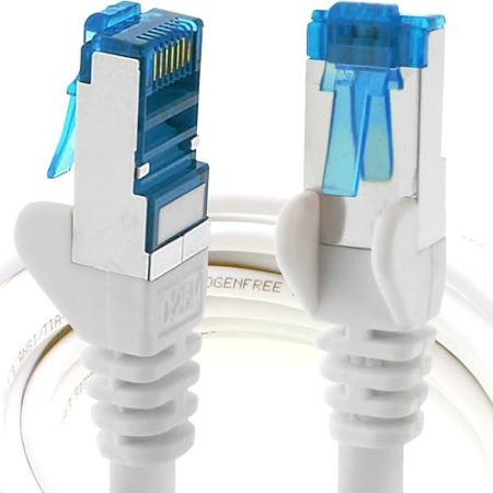 1aTTack.de 1aTTack 7938238 Netzwerkkabel 5 m CAT 6A S/FTP (S-STP) weiß - (2 m, CAT 6A, S/FTP (S-STP), RJ-45, RJ-45, ) 1 Stück