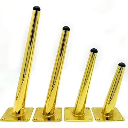 VAKUUM 4 * Sofabeine, Hardware-Zubehör, Ersatz-Tischbeine, Couchtischbeine, TV-Schrankbeine, geneigter Fuß, 30 cm