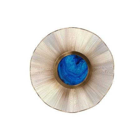 Hhaoran-9868 Wanddekoration Blumen-Wanddekorationszubehör, Wohnzimmer-Wandbehang, Sofa-TV-Hintergrundwand, Metall-Wandbehang-Zubehör Geschenk für Aufhängen an der Wand (Size : S)