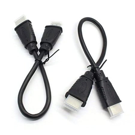 2-Pack 4K Ultra High-Speed HDMI Kabel, 0,25m HDMI Jumper, OD 5,0mm