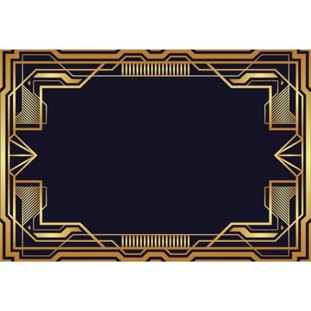 Baocicco Hintergrund "The Great Gatsby", 6 x 3 m, goldfarbene Textur, schwarzer Hintergrund, Fotografie, verrückte 1920er-Jahre, Geburtstagsparty-Zubehör, Hochzeitszeremonie, Gatsby-Thema, Karneval,