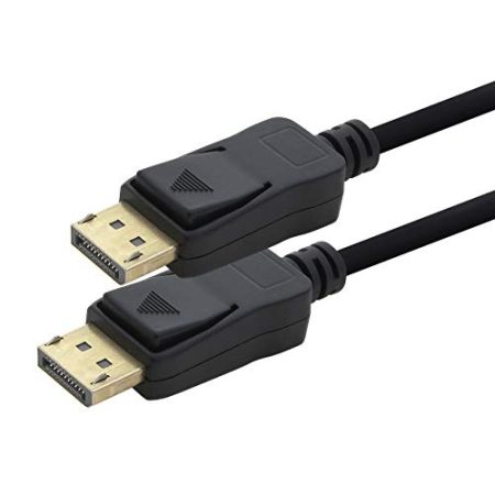 1aTTack.de 1 x DP Kabel 4K 60Hz - 1m -Displayport Kabel, DP 1.2 Bandbreite von max. 21,6 Gbit s 4K2K 60 Hz kompatibel zu1.1, HDCP, DPCP schwarz
