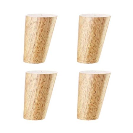 Furniture support feet Massivholz Sofa Füße Möbel Unterstützung Zubehör Couchtisch Füße TV-Schrank Füße mit festen quadratischen Teilen Fußpolster mit Befestigungsschrauben (4 Stück)