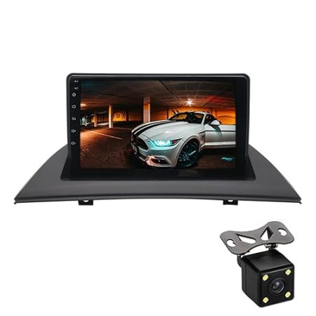 Android 13 Autoradio Stereo für X3 E83 2004-2012 GPS-Navigation 9 Zoll IPS Touchscreen Multimedia-Player Videoempfänger WiFi 2+32GB Bluetooth CarPlay SWC USB FM RDS AHD Rückfahrkamera-Mikrofon