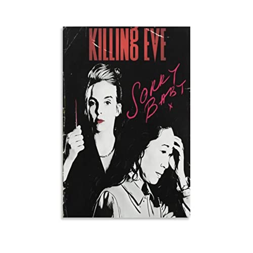BBZL Killing Eve TV-Serie Poster Leinwand Kunst Dekoratives Gemälde Bild Druck Modern Familie Junge Mädchen Schlafzimmer Wohnzimmer Dekoration Wanddekoration Poster 20 x 30 cm
