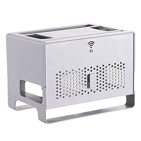 Generisch Router-Aufbewahrungsbox, Wandmontage, WiFi-Router-Aufbewahrungsbox, dekoratives Aufbewahrungsregal, Kabel-Organizer-Box, TV-Zubehör, Router