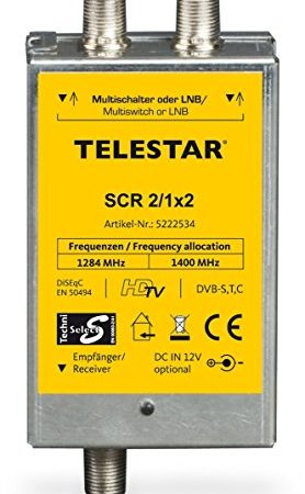 Telestar 5222534 SCR 2/1x2 Einkabellösung (Twin/2 Single Receiver auf 1 Leitung) Silber