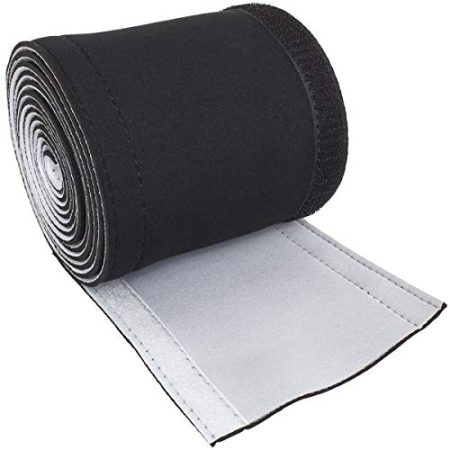 iGadgitz Home U6939 - Flexible Kabelschlauch Neopren Kabel Organizer Wendbarer Cord Organizer Wickel Abdeckung für TV, Spielkonsole, PCs, Home AV-Leitungen - Schwarz & Weiß - Länge 300 cm