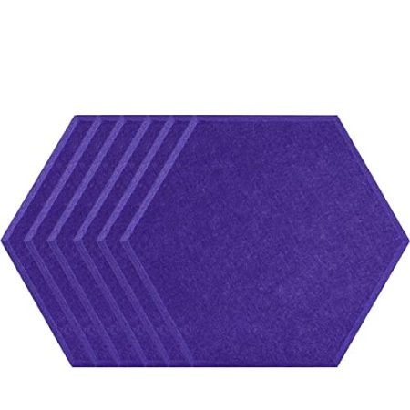 6 STÜCKE Schalldichte Wandaufkleber Schallabsorbierende Wandaufkleber Familie Schlafzimmer Studio Schalldichte Dekoration Zubehör-violett_1.2cm Hohe Dichte
