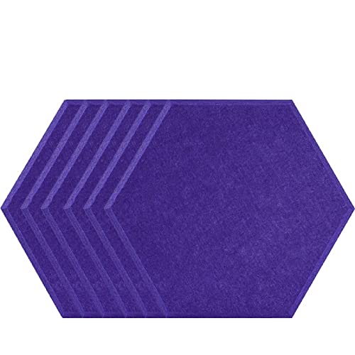 6 STÜCKE Schalldichte Wandaufkleber Schallabsorbierende Wandaufkleber Familie Schlafzimmer Studio Schalldichte Dekoration Zubehör-violett_1.2cm Hohe Dichte