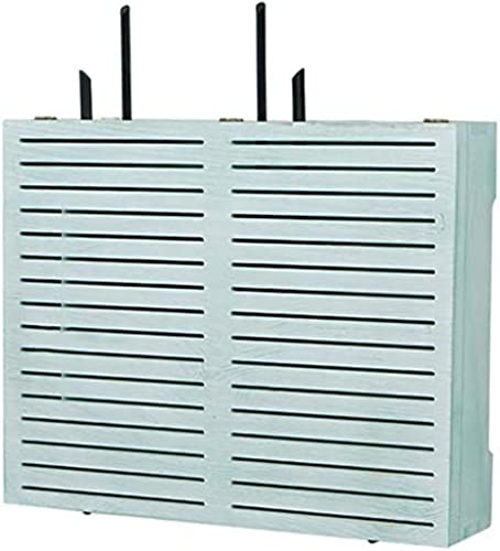 GeRRiT Router-Aufbewahrungsbox, Box, Router-Aufbewahrungsbox, WiFi-Router-Halterung, Set-Top-schwebendes Wandregal, Regalhalterung für TV-Zubehör, WiFi-Router, TV-Box, Set-Top-Box