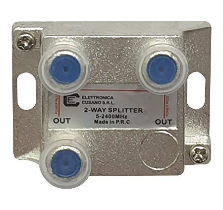 8251 SAT-Antennenverteiler für den Innenbereich mit F-Stecker, Satellitenschalter, Antennenverteiler Antenne, Tv Sat, Signalverteiler Terrestrisch und Satellit