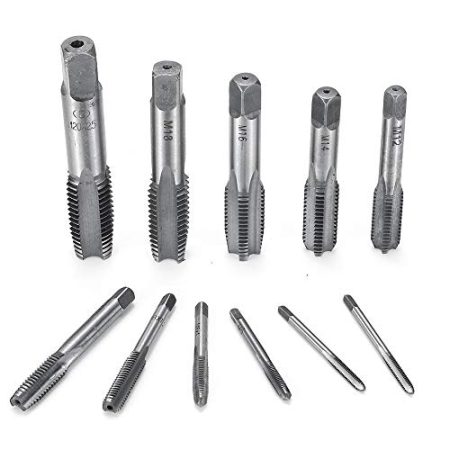 TuToy 2St. M3-M20 Hochgeschwindigkeits-Hss-Gewindebohrer Mit Geradem Gewinde, Metrischer Handgewindebohrer - M3