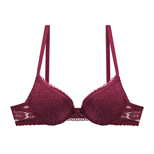 XTBFOOJ BH rückenfrei Sport BH Damen gepolstert xs Moiré Damen unterwäsche Set BH und Slip Druckknopf Bikini Schwangerschaft mit bügel BH Set Oberteile Damen Sport BH starker Halt große brüste BH 80d