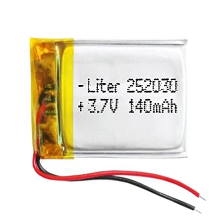 Akku 252030 LiPo 3.7V 140mAh 0.518Wh 1S 5C Liter Energy Battery Lithium Polymer Batterien Schutzplatine für Elektronik Wiederaufladbar - Nicht geeignet für Funksteuerung 32x20x3mm (140mAh|252030)