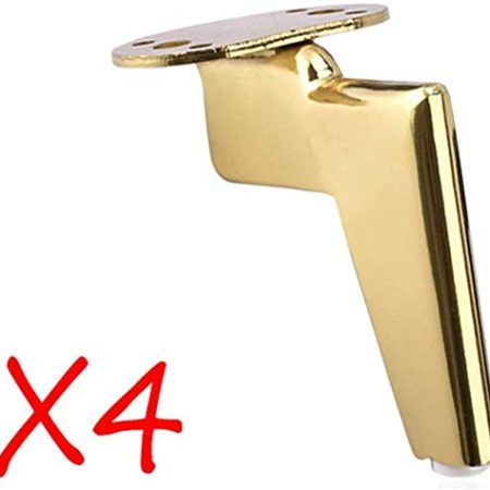 VAKUUM 4 * Metallschrankbeine ersetzen Sofabeine, TV-Schrankbeine, Couchtischbeine, Hardware-Zubehör, Gold, 11,5 cm