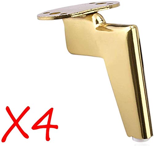 VAKUUM 4 * Metallschrankbeine ersetzen Sofabeine, TV-Schrankbeine, Couchtischbeine, Hardware-Zubehör, Gold, 11,5 cm