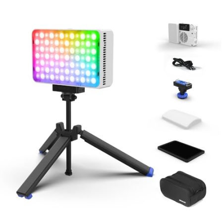 Amaran Ace 25c RGBWW Vollfarb LED Licht - Kits, 32W On-Camera Videolicht, 2300K-10000K, 5908 Lux @ 0,5m, USB-C Schnellladung, Magnetische Befestigung, Drahtlose amaran App Steuerung - White