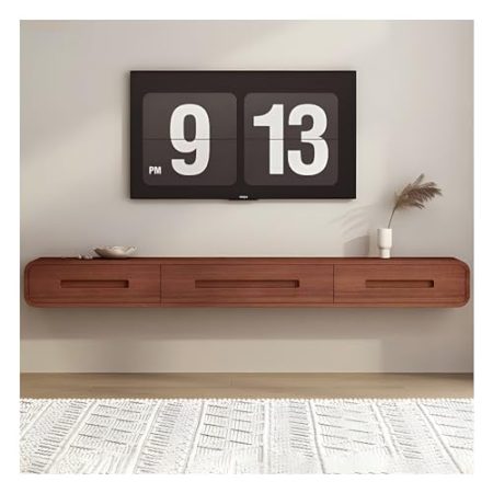 TV-Schrank Für Wohnzimmer Und Schlafzimmer, Modernes, Hängendes, An Der Wand Montiertes TV-Regal, TV-Ständer Mit Schubladen Und Stauraum, Medienkonsolen-Aufsatz Für Aufbewahrung Zu Hause Und Im Büro(B
