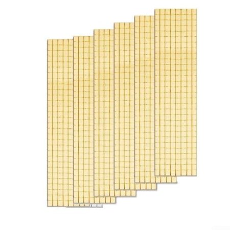 6 Stück Vintage selbstklebende Wandaufkleber für Bad und Küche, wasserdichte Fliesenaufkleber für glatte Oberflächen (Gold)