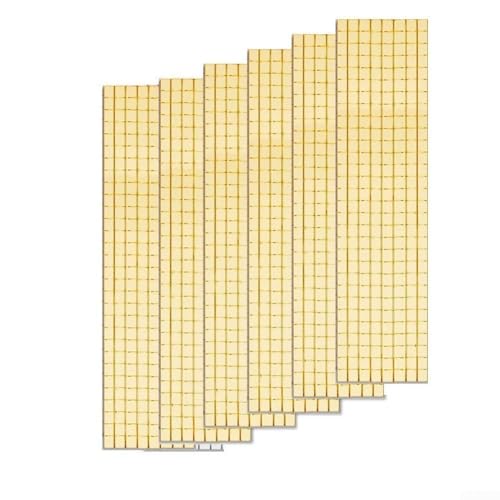 6 Stück Vintage selbstklebende Wandaufkleber für Bad und Küche, wasserdichte Fliesenaufkleber für glatte Oberflächen (Gold)