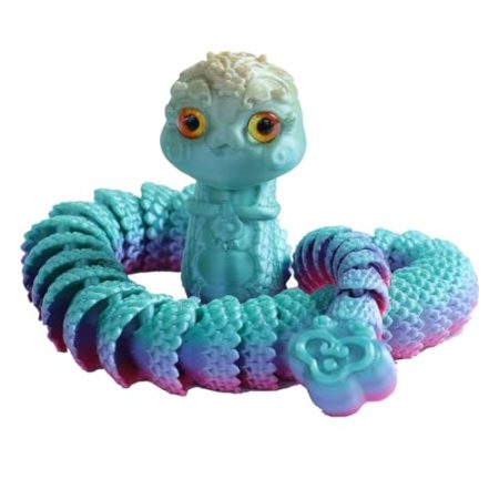 3D-gedrucktes Schlangenspielzeug, 3D-gedruckte Gelenkschlange, Gelenkspielzeug mit flexiblen Gelenken, 3D-gedrucktes Gelenkspielzeug mit flexiblen Gelenken, Schlangenornament mit beweglichen Gelenken
