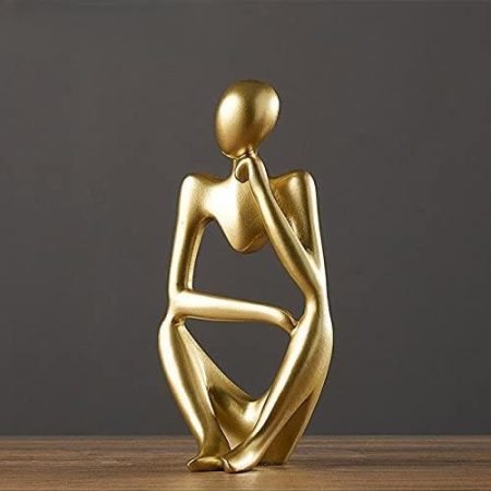 xuejuanshop Harz Dekoration Büro Decor Zubehör for Wohnzimmerstudie Zahlen Abstrakte Ornamente Statue (Type : A)