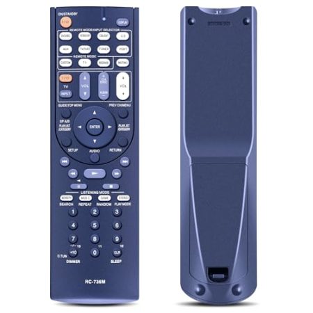 GOUYESHO Ersatz-Fernbedienung RC-736M für Onkyo AV-Receiver RC-620M RC-710M HTP-570 RC-743M RC-737M HT-R570 HT-S5200 HT-S6200 HTS5200B HT-S5200S SKF-570L