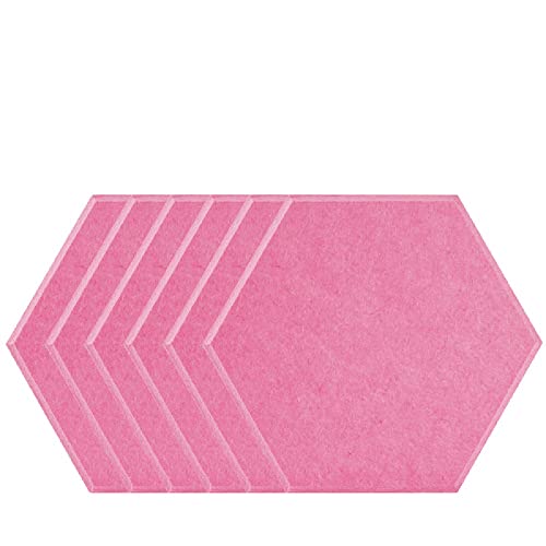 6 STÜCKE Schalldichte Wandaufkleber Schallabsorbierende Wandaufkleber Familie Schlafzimmer Studio Schalldichte Dekoration Zubehör-Pfirsich_1.2cm Hohe Dichte