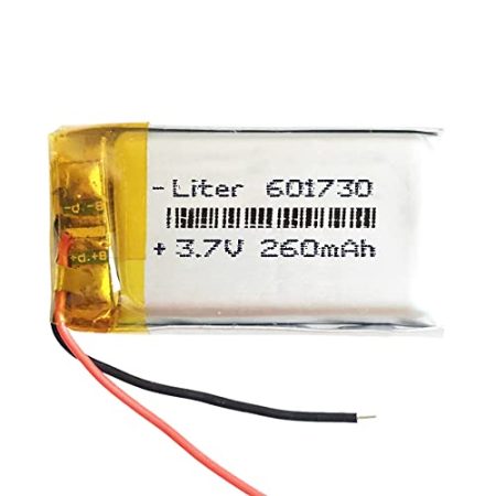 Akku 601730 LiPo 3.7V 260mAh 0.962Wh 1S 5C Liter Energy Battery Lithium Polymer Batterien Schutzplatine für Elektronik Wiederaufladbar - Nicht geeignet für Funksteuerung 32x17x6mm (260mAh|601730)