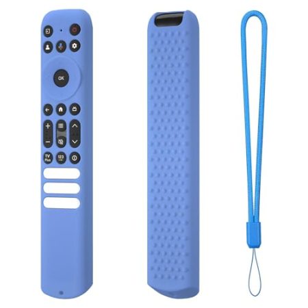 Fernbedienungs-Silikonhülle, Fernbedienungs-Schutzhülle,Silikon-TV-Fernbedienungsabdeckung - Stoßfester Halter für die hintere Batterieabdeckung der Fernbedienung für Smart-TV