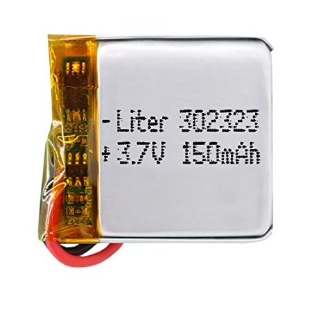 Akku 302323 LiPo 3.7V 150mAh 0.555Wh 1S 5C Liter Energy Battery Lithium Polymer Batterien Schutzplatine für Elektronik Wiederaufladbar - Nicht geeignet für Funksteuerung 25x23x4mm (150mAh|302323)