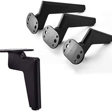 VAKUUM 4 * Metallschrankbeine ersetzen Sofabeine, TV-Schrankbeine, Couchtischbeine, Hardware-Zubehör, schwarz, 17,5 cm