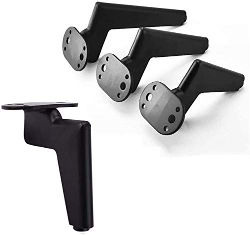 VAKUUM 4 * Metallschrankbeine ersetzen Sofabeine, TV-Schrankbeine, Couchtischbeine, Hardware-Zubehör, schwarz, 17,5 cm