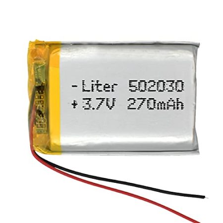 Akku 502030 LiPo 3.7V 270mAh 0.999Wh 1S 5C Liter Energy Battery Lithium Polymer Batterien Schutzplatine für Elektronik Wiederaufladbar - Nicht geeignet für Funksteuerung 32x20x5mm (270mAh|502030)