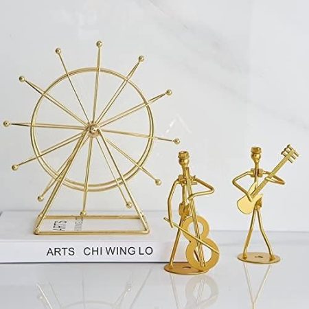 jiaquanwufeng-2022 Dekorative Ornamente Wohnkultur Ferris Rad Figur Ornamente Perpetual Motion Maschinen Zubehör Wohnzimmer Pendel Dekor Handwerk Dekorative Statue (Type : A7)