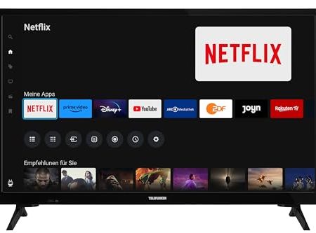 Telefunken Fernseher 24 Zoll Smart TV powered by TiVo (HD-ready, HDR, Triple-Tuner, 6 Monate HD+ inkl.) XH24TO550S