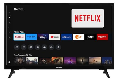 Telefunken Fernseher 24 Zoll Smart TV powered by TiVo (HD-ready, HDR, Triple-Tuner, 6 Monate HD+ inkl.) XH24TO550S