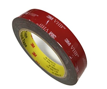3M VHB 5952 5 Meter (19mm x 5m), schwarz, doppelseitiges Hochleistungsklebeband, für dauerhaft starke Verbindungen im Innen- und Außenbereich.