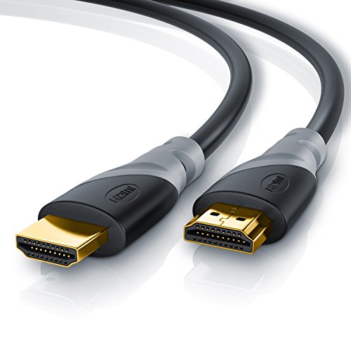 CSL - 8k / 4k HDMI Kabel 2.1/2.0-1,5m - 8K @ 60Hz - 4K @ 120Hz - 48 Gbit/s - 3D - Ultra High Speed mit Ethernet - TV Blu-ray PS5 Xbox Series X Switch - schwarz - 1,5 Meter