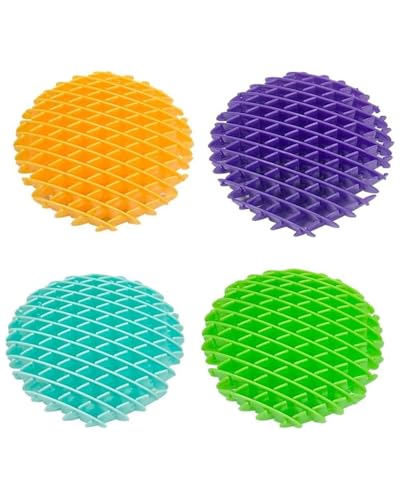QLEUIFT 4 PCS Fidget Wurm Spielzeug, Lustige Tasche Fidget Spielzeug, Widerstand Fidget Spielzeug Sensorische Stress Angst Relief Spielzeug,Squeeze Fidgets für Kinder Erwachsene, zufällige Farbe