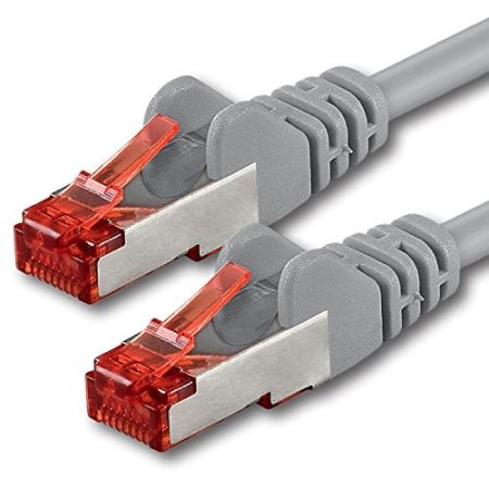 1aTTack.de 1x 5m - Cat 6 Netzwerk-Kabel Patch-Kabel Cat6 RJ45 SFTP - grau