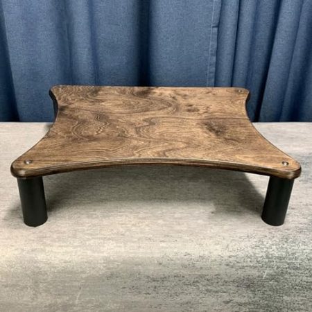 YHWKGZ Hi Fi Rack, Multifunktionaler Audio Rack Hi Fi Regal, Aus Massivholz, Frei kombinierbar, Phonoschrank, for Heimmedien, TV-Ständer for Verstärker/Player/TV-Zubehör(Dark Walnut Color,23.6x5.1)