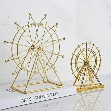 jiaquanwufeng-2022 Dekorative Ornamente Wohnkultur Ferris Rad Figur Ornamente Perpetual Motion Maschinen Zubehör Wohnzimmer Pendel Dekor Handwerk Dekorative Statue (Type : A16)
