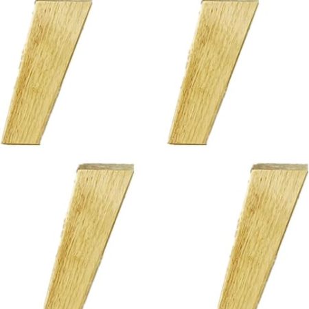 Tischbeine aus massivem Eichenholz, 4 Stück, für Couchtisch, Sofa, TV-Ständer, modernes Wohnzimmermöbel, Zubehör, 10 cm bis 25 cm Höhe