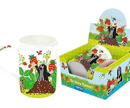 Trötsch Der kleine Maulwurf Lieblingstasse Erdbeere: Aus Porzellan mit Geschenkverpackung