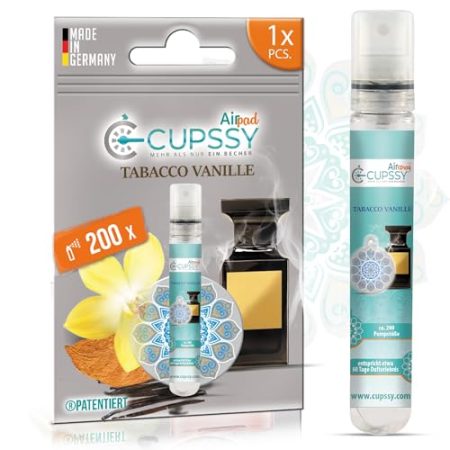 Auto Duft, Lufterfrischer Auto, Ein Auto Parfüm inspiriert von Tobacco Vanille Parfüm, Duftbaum Auto im Fahrzeug Innenraum, Ein Duftbaum als Auto Zubehör Innenraum für Auto, 1 X AirSpray Sprühflasche