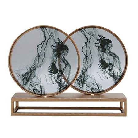 FENGWXINW Dekoartikel Tierstatuen Gartenfiguren Einrichtungsgegenstände Acryl Metalldekoration Modellzimmer Tv-Schrank Eingang Zubehör